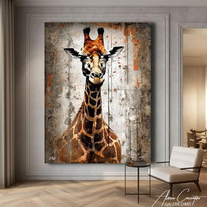 tableau girafe coloré