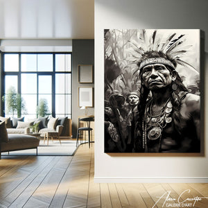 tableau indien abstrait