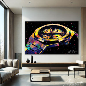 TABLEAU MONTRE POP ART