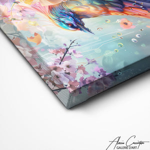 TABLEAU OISEAU EAU Alessio Cacciatore