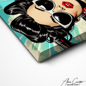 TABLEAU POP ART FEMME AlessioCacciatore