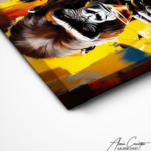 TABLEAU SINGE GANGSTER AlessioCacciatore