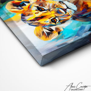 TABLEAU LIONCEAU ABSTRAIT AlessioCacciatore