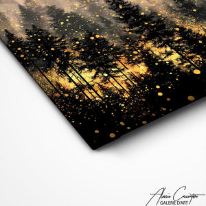 TABLEAU AVEC FORÊT Alessio Cacciatore