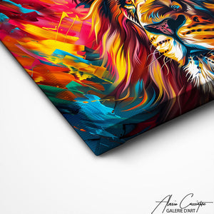 TABLEAU TRIPTYQUE LION Alessio Cacciatore
