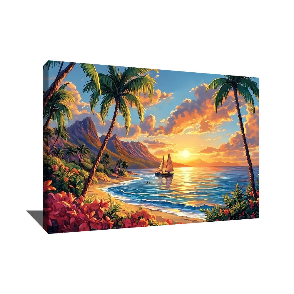 TABLEAU BORD DE MER TROPICAL