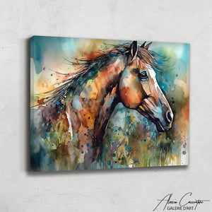 Peinture Cheval Abstrait