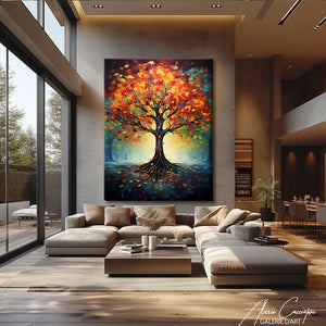 tableau arbre de vie couleur
