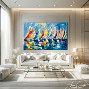 Tableau Bateaux Colorés