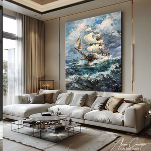 Tableau Voilier en Mer