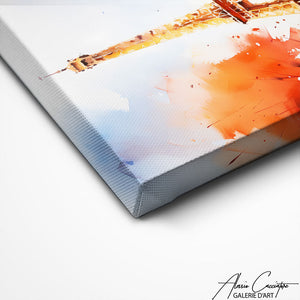 TABLEAU TOUR EIFFEL PEINTURE Alessio Cacciatore
