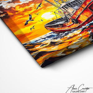 TABLEAU BATEAU DE PÊCHE Alessio Cacciatore