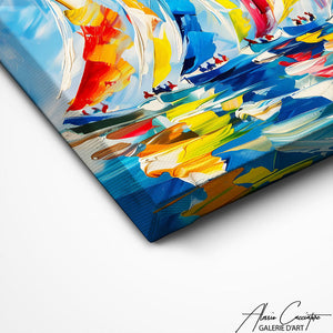 TABLEAU VOILIERS EN MER Alessio Cacciatore
