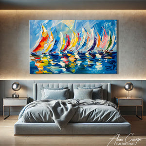 TABLEAU VOILIERS EN MER
