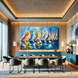 TABLEAU VOILIERS MODERNE