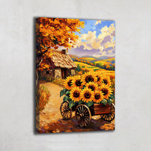 Tableau Avec Des Tournesols