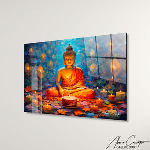 TABLEAU BOUDDHA BOUGIES Alessio Cacciatore