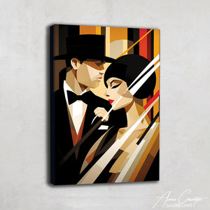 Tableau Peinture Art Deco