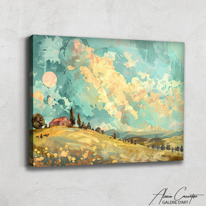 Tableau Abstrait Paysage