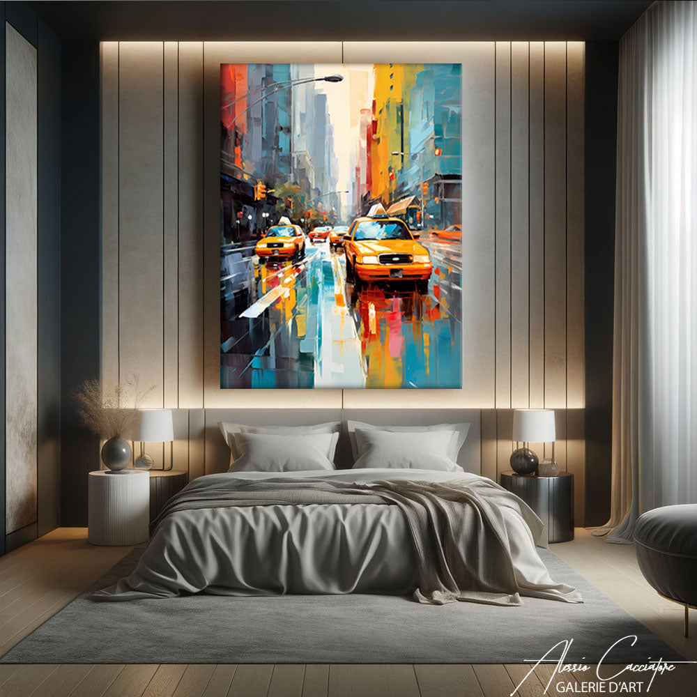 peinture taxi new york