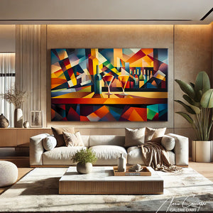 Tableau Géométrique Moderne