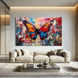 Tableau Papillon Coloré