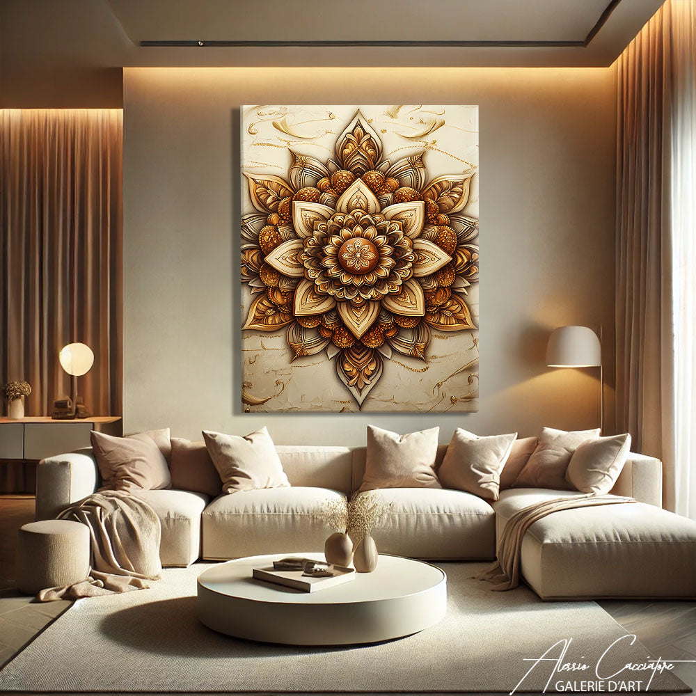 Tableau mandala indien