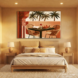 Toile Couleur Terracotta