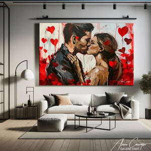 Tableau Amour Abstrait