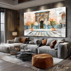 tableau oriental porte