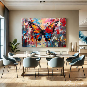 Tableau Papillon Coloré