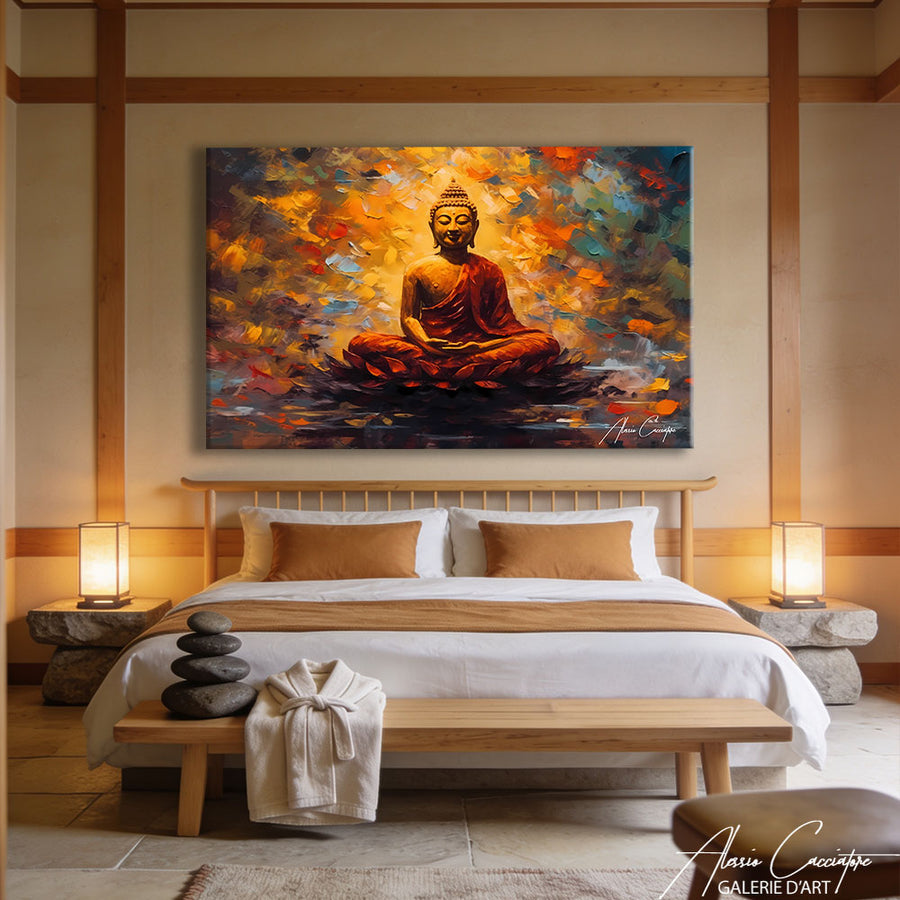 TABLEAU MURAL BOUDDHA – mise en situation