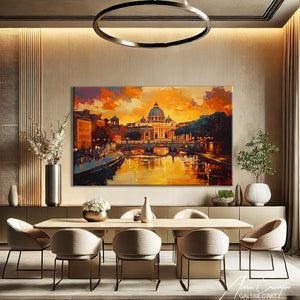 Tableau coucher de soleil