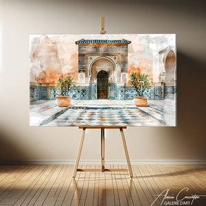 Tableau paysage oriental