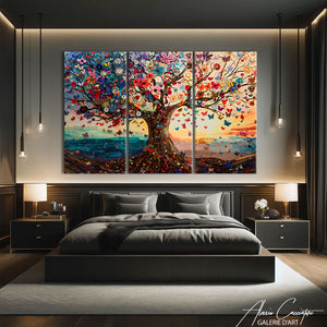 Tableau Triptyque Arbre