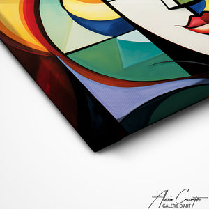 TABLEAU CUBISME COLORÉ Alessio Cacciatore