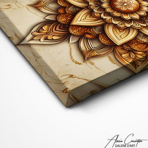 TABLEAU MANDALA BEIGE AlessioCacciatore