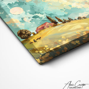TABLEAU ABSTRAIT PAYSAGE Alessio Cacciatore