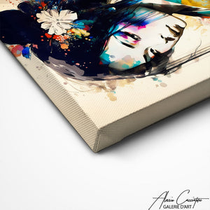 TABLEAU JAPONAIS GEISHA Alessio Cacciatore