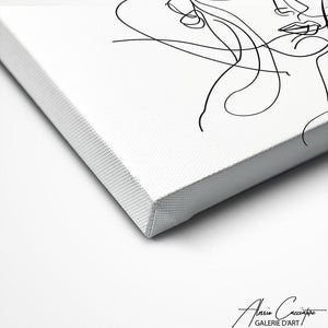 TABLEAU MINIMALISTE VISAGE Alessio Cacciatore