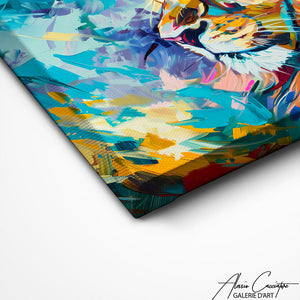 TABLEAU ABSTRAIT LION Alessio Cacciatore