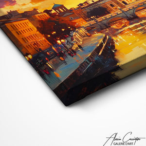 TABLEAU COUCHER DE SOLEIL ORANGE AlessioCacciatore