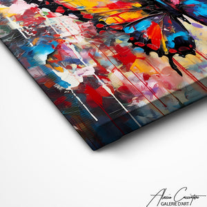TABLEAU PAPILLON COLORÉ Alessio Cacciatore