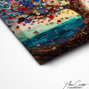 TABLEAU TRIPTYQUE ARBRE DE VIE Alessio Cacciatore