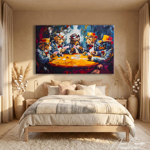Toile Chien Poker