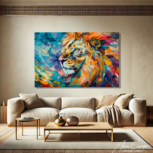 TABLEAU ABSTRAIT LION