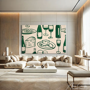 Peinture acrylique minimaliste