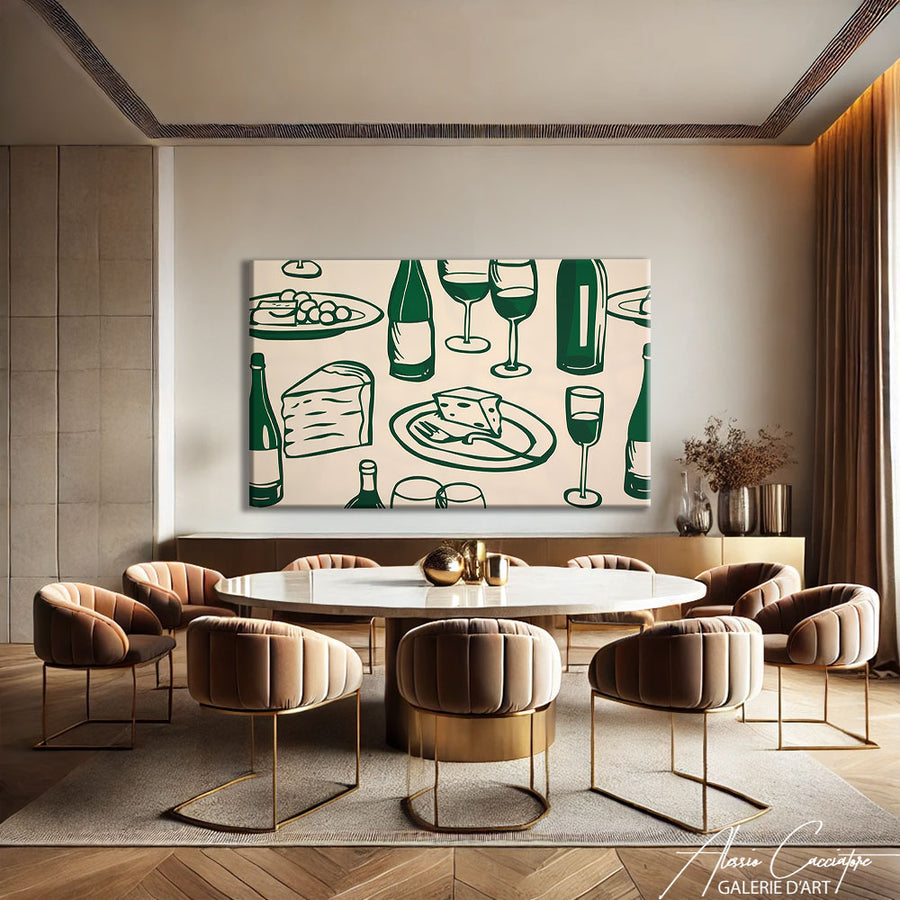 Tableau Peinture Minimaliste – mise en situation
