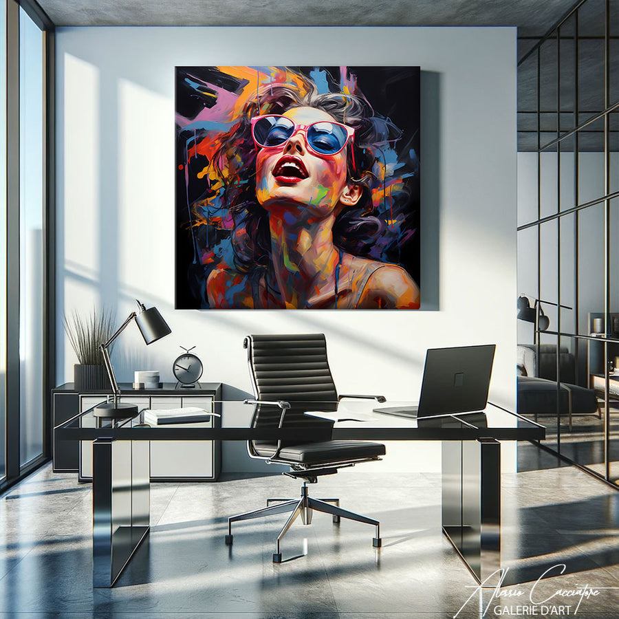Peinture Visage de Femme – mise en situation