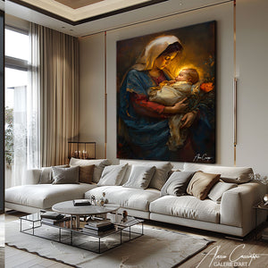 Tableau Peinture Vierge Marie